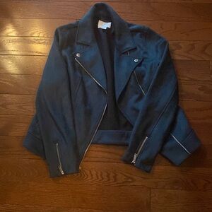 Old Navy size medium green blue motorcycle jacket